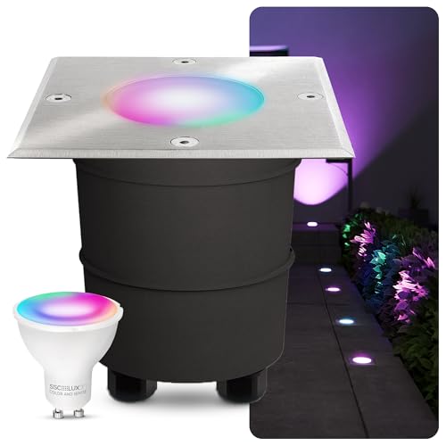 SSC-LUXon MADON Außen Bodeneinbauleuchte LED mit WiFi Smart GU10 RGBW kompatibel mit Alexa, Siri & Google - Bodenleuchte befahrbar SSC-LUXon MADON Außen Bodeneinbauleuchte LED mit WiFi Smart GU10 RGBW kompatibel mit Alexa, Siri & Google - Bodenleuchte befahrbar von SSC-LUXon