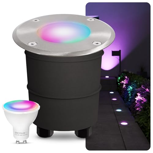 SSC-LUXon MARNE Bodeneinbaustrahler Außen LED mit WLAN Smart GU10 RGB CCT - Bodenstrahler rund befahrbar kompatibel mit Alexa, Siri & Google SSC-LUXon MARNE Bodeneinbaustrahler Außen LED mit WLAN Smart GU10 RGB CCT - Bodenstrahler rund befahrbar kompatibel mit Alexa, Siri & Google von SSC-LUXon