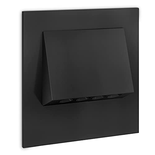 SSC-LUXon NARVA Einbauspot Wand Treppenlicht LED in schwarz mit warmweißem Licht - Treppenbeleuchtung Einbau Innen mit 230V SSC-LUXon NARVA Einbauspot Wand Treppenlicht LED in schwarz mit warmweißem Licht - Treppenbeleuchtung Einbau Innen mit 230V von SSC-LUXon