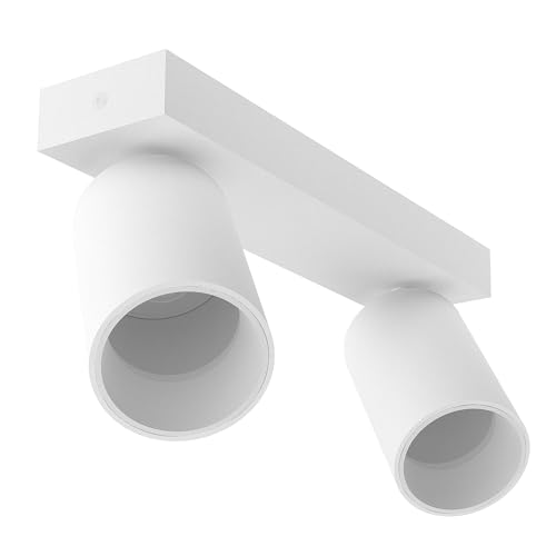 SSC-LUXon NUVIO Aufbaustrahler Deckenlampe Wandleuchte Spot 2-flammig downlight schwenkbar weiß für separates GU10 Leuchtmittel SSC-LUXon NUVIO Aufbaustrahler Deckenlampe Wandleuchte Spot 2-flammig downlight schwenkbar weiß für separates GU10 Leuchtmittel von SSC-LUXon