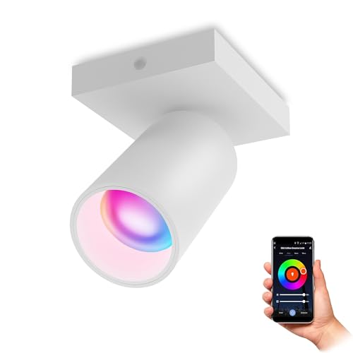 SSC-LUXon NUVIO Aufputzstrahler Deckenlicht Wandleuchte 1-flammig weiß downlight drehbar inkl. Leuchtmittel Smart RGB+CCT GU10 SSC-LUXon NUVIO Aufputzstrahler Deckenlicht Wandleuchte 1-flammig weiß downlight drehbar inkl. Leuchtmittel Smart RGB+CCT GU10 von SSC-LUXon