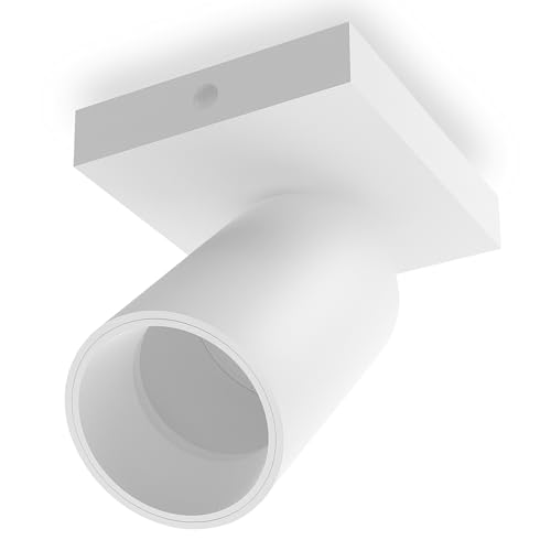 SSC-LUXon NUVIO Spotstrahler Deckenlampe Wandleuchte 1-flammig weiß für separates GU10 Leuchtmittel von SSC-LUXon