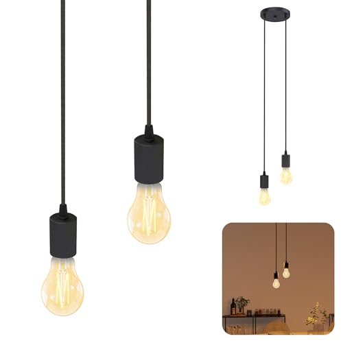 SSC-LUXon PARU Pendelleuchte Vintage 2-flammig - Hängelampe inkl. Smart CCT LED Lampen WLAN kompatibel mit Alexa, Siri & Google SSC-LUXon PARU Pendelleuchte Vintage 2-flammig - Hängelampe inkl. Smart CCT LED Lampen WLAN kompatibel mit Alexa, Siri & Google von SSC-LUXon