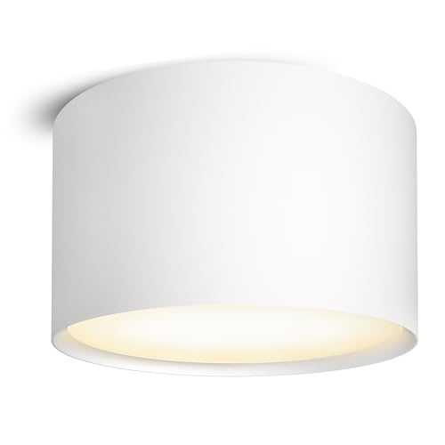 SSC-LUXon PIATO Aufbaustrahler weiß LED - Design Lampe Decke mit warmweißem Licht 6W - Spot Strahler innen pulverbeschichtet von SSC-LUXon