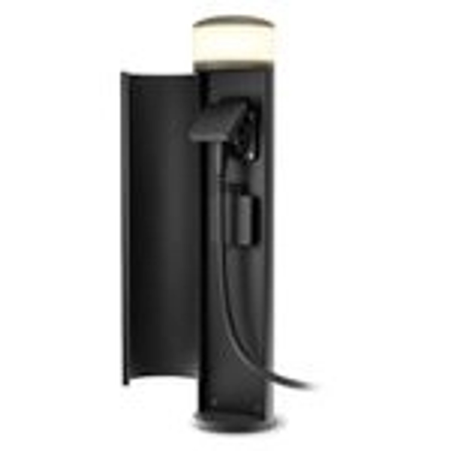 SSC-LUXon Paliso Außenstehlampe Schwarz mit 2 Steckdosen und G9 Fassung IP44 46cm von SSC-LUXon