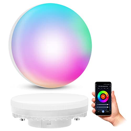 SSC-LUXon Smart Home WiFi LED Lampe GX53 kompatibel mit Alexa, Siri & Google - dimmbar mit App- & Sprachsteuerung RGB & Weißtöne von SSC-LUXon