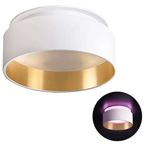 SSC-LUXon Sudara Design Einbau LED Spot gold weiß mit Smarthome WLAN LED RGB CCT Licht - Strahler kompatibel mit Alexa, Siri & Google von SSC-LUXon