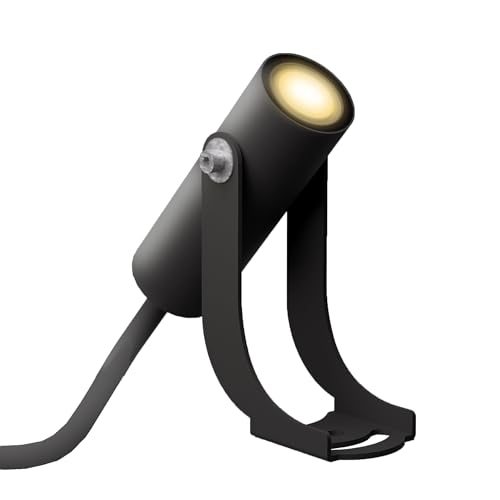 SSC-LUXon TARONA Mini Gartenstrahler Wegeleuchte Ambientespot schwarz 2W warmweiß IP65 Außenleuchte Carport Veranda Eingang von SSC-LUXon