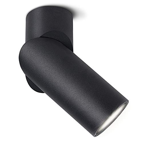 SSC-LUXon TOBI-L Spotlight Lampe LED schwenkbar drehbar mit GU10 LED Lampe dimmbar neutralweiß - Aufbauleuchte schwarz 230V 7W SSC-LUXon TOBI-L Spotlight Lampe LED schwenkbar drehbar mit GU10 LED Lampe dimmbar neutralweiß - Aufbauleuchte schwarz 230V 7W von SSC-LUXon
