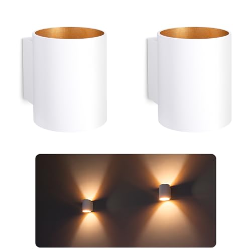 SSC-LUXon TUANI 2er Set Wandlampe Innen weiß gold - moderne Wandbeleuchtung Up Down im Retro Design mit 1x G9 Fassung 230 V SSC-LUXon TUANI 2er Set Wandlampe Innen weiß gold - moderne Wandbeleuchtung Up Down im Retro Design mit 1x G9 Fassung 230 V von SSC-LUXon