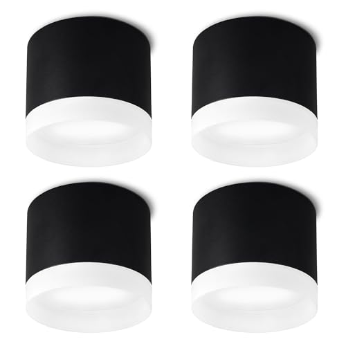 SSC-LUXon VORA Deckenspot flach rund 4er Set mit Leuchtrand - Aufbaustrahler innen in matt schwarz inkl. GX53 LED 3W neutralweiß 230V SSC-LUXon VORA Deckenspot flach rund 4er Set mit Leuchtrand - Aufbaustrahler innen in matt schwarz inkl. GX53 LED 3W neutralweiß 230V von SSC-LUXon