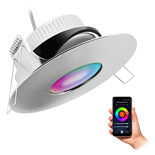 SSC-LUXon YOKU Einbauleuchte IP65 schwenkbar 230V dimmbar inkl. WLAN LED Modul (RGB & Weißtöne) - smarte Steuerung per App & Sprache von SSC-LUXon