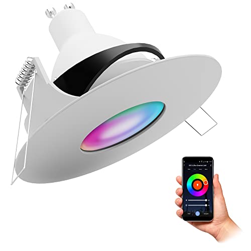 SSC-LUXon YOKU Einbaustrahler IP65 schwenkbar 230V dimmbar WiFi LED GU10 Lampe RGB & Weißtöne - Smart Steuerung per App & Sprache von SSC-LUXon