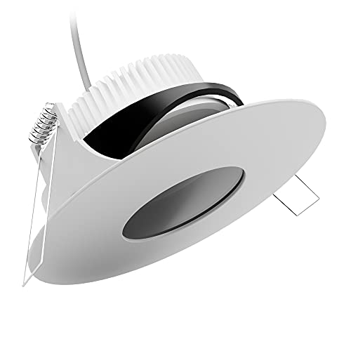 SSC-LUXon YOKU Einbaustrahler schwenkbar flach IP65 inkl. LED Lampe 230V warmweiß 4W - Badezimmer Deckenspot in rund & weiß von SSC-LUXon