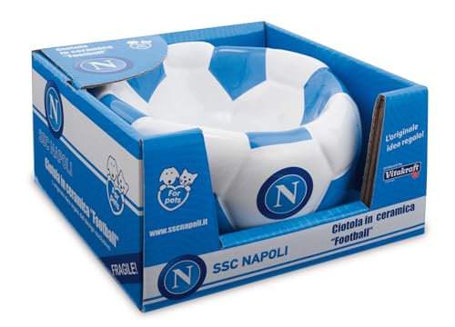 SSC NAPOLI Fußballschale, Keramik, offizielles Produkt, SSCN-Logo, 15 x 8 cm von SSC NAPOLI