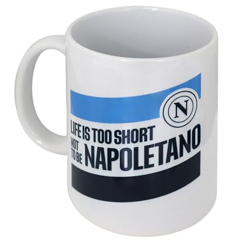 SSC NAPOLI Keramiktasse mit Aufschrift, innen weiß von SSC NAPOLI