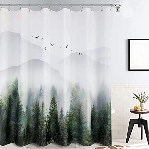 Duschvorhang 120x200 Grüne Pflanzen, 3D Drucken Wald Shower Curtains Textil Anti Schimmel Wasserdicht Duschvorhänge Badewanne Stoff Polyester Waschbar Lang Vorhang mit 8 Haken Duschvorhang 120x200 Grüne Pflanzen, 3D Drucken Wald Shower Curtains Textil Anti Schimmel Wasserdicht Duschvorhänge Badewanne Stoff Polyester Waschbar Lang Vorhang mit 8 Haken von SSCDDC