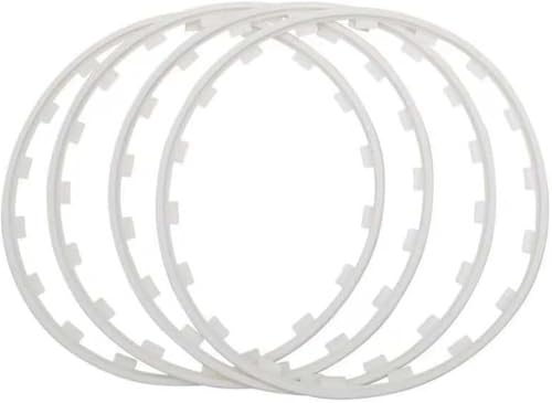4 Stück Radkantenschutzring für BMW Serie 2 Series 2er F44 2er Gran Coupé 2020-2024,16-21 Zoll Felgen Felgenschutz mit Anti-Kratz und Bordsteinschutz Auto-Zierleisten Set,A/white-17 inches von SSCOR