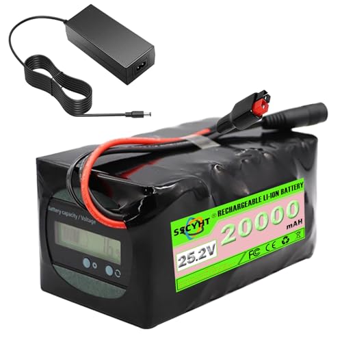SSCYHT 25,2 Volt Lithiumbatterie 20 Ah 25 Ah Ersatzbatterie 25,2 V Elektrorollerbatterien mit Ladegerät für 200 W – 630 W Motorkit,25.2v20ah Anderson SSCYHT 25,2 Volt Lithiumbatterie 20 Ah 25 Ah Ersatzbatterie 25,2 V Elektrorollerbatterien mit Ladegerät für 200 W – 630 W Motorkit,25.2v20ah Anderson von SSCYHT