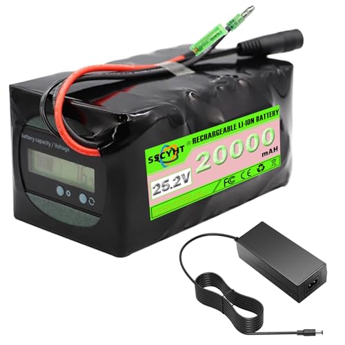 SSCYHT 25,2 Volt Lithiumbatterie 20 Ah 25 Ah Ersatzbatterie 25,2 V Elektrorollerbatterien mit Ladegerät für 200 W – 630 W Motorkit,25.2v20ah Bullet SSCYHT 25,2 Volt Lithiumbatterie 20 Ah 25 Ah Ersatzbatterie 25,2 V Elektrorollerbatterien mit Ladegerät für 200 W – 630 W Motorkit,25.2v20ah Bullet von SSCYHT