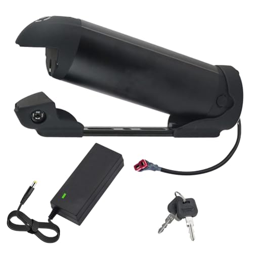 SSCYHT Elektrofahrradakku 48 V 10 Ah 7,5 Ah 9,6 Ah 6 Ah Lithiumbatterien 48 V Wasserflaschen-Ebike-Akku mit Ladegerät und 5-poligem Anschluss für 200 W – 550 W Motoren,48v9.6ah t Plug von SSCYHT