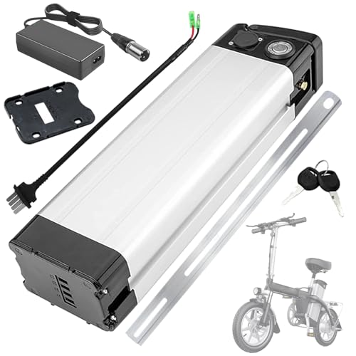 SSCYHT Ersatzakku 36 V 10 Ah 13 Ah 15 Ah 20 Ah Lithium-Akku 8 Ah Li-Ionen-Akkus 36 V Unterrohr-Akkus mit Ladegerät und 4-poligem Anschluss für 250 W – 750 W Motor,36v20ah Bullet 390mm von SSCYHT