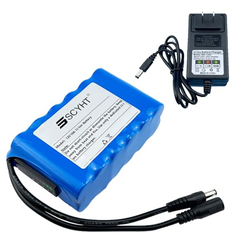 SSCYHT Lithium-Akkupack 12 V 6000 mAh 7200 mAh 10400 mAh 12800 mAh 14000 mAh 8000 mAh Ersatzakku 12 V 12 Ah 10 Ah Lithiumbatterien für 50 W – 200 W Motoren mit Ladegerät,12v10000mah SSCYHT Lithium-Akkupack 12 V 6000 mAh 7200 mAh 10400 mAh 12800 mAh 14000 mAh 8000 mAh Ersatzakku 12 V 12 Ah 10 Ah Lithiumbatterien für 50 W – 200 W Motoren mit Ladegerät,12v10000mah von SSCYHT