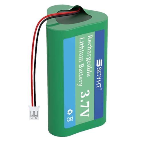 SSCYHT Lithium-Ionen-Akku 3,7 V, 6000 mAh, 6900 mAh Wiederaufladbarer Akku 3,7 V Lithium-Akkus mit XH PH-Anschluss für Bluetooth-Lautsprecher, Ventilator,3.7v6900mah ph 1pack von SSCYHT