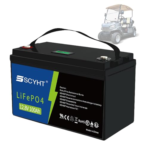 SSCYHT Lithiumbatterie 12,8 V 100 Ah LiFePO4-Batterie 12,8 V Deep Cycle-Batterien 100 Ah Ersatzbatterien für Wohnmobil-Solar für 500 W – 1280 W Motor-Kit mit Display SSCYHT Lithiumbatterie 12,8 V 100 Ah LiFePO4-Batterie 12,8 V Deep Cycle-Batterien 100 Ah Ersatzbatterien für Wohnmobil-Solar für 500 W – 1280 W Motor-Kit mit Display von SSCYHT