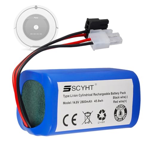 SSCYHT Lithiumbatterie 14,8 V Li-Ionen-Akku 2800 mAh Ersatzbatterien 14,4 V Staubsaugerbatterien mit Doppelstecker für Max 45 W Motorkit,14.8v2800mah 5557 2p+hwt 4p SSCYHT Lithiumbatterie 14,8 V Li-Ionen-Akku 2800 mAh Ersatzbatterien 14,4 V Staubsaugerbatterien mit Doppelstecker für Max 45 W Motorkit,14.8v2800mah 5557 2p+hwt 4p von SSCYHT