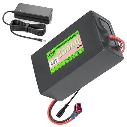 SSCYHT Lithiumbatterie 48 V 20 Ah 5 Ah 8 Ah 12 Ah 15 Ah 25 Ah 30 Ah 10 Ah Ersatzbatterie 48 V Elektrorollerbatterien mit Ladegerät für 200 W – 1500 W Motoren,48v10ah t Plug SSCYHT Lithiumbatterie 48 V 20 Ah 5 Ah 8 Ah 12 Ah 15 Ah 25 Ah 30 Ah 10 Ah Ersatzbatterie 48 V Elektrorollerbatterien mit Ladegerät für 200 W – 1500 W Motoren,48v10ah t Plug von SSCYHT