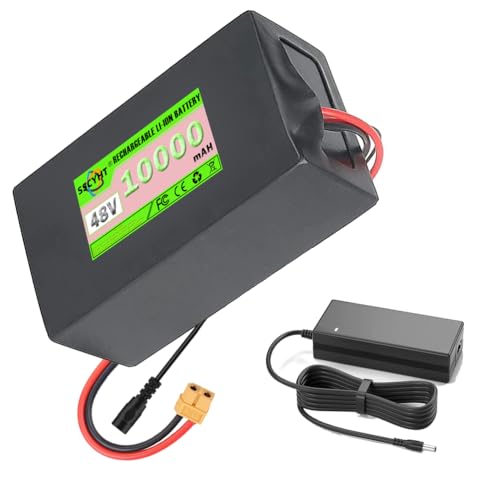 SSCYHT Lithiumbatterie 48 V 20 Ah 5 Ah 8 Ah 12 Ah 15 Ah 25 Ah 30 Ah 10 Ah Ersatzbatterie 48 V Elektrorollerbatterien mit Ladegerät für 200 W – 1500 W Motoren,48v10ah xt60 SSCYHT Lithiumbatterie 48 V 20 Ah 5 Ah 8 Ah 12 Ah 15 Ah 25 Ah 30 Ah 10 Ah Ersatzbatterie 48 V Elektrorollerbatterien mit Ladegerät für 200 W – 1500 W Motoren,48v10ah xt60 von SSCYHT