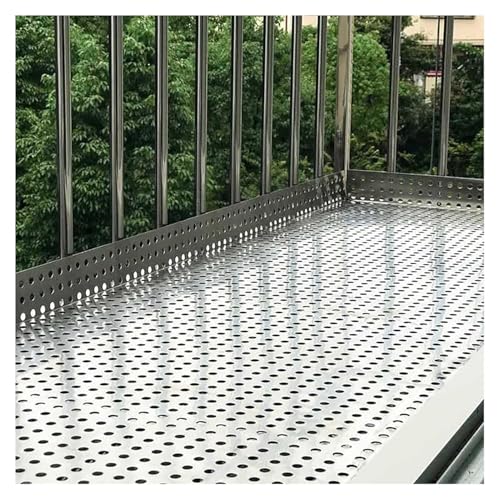 304 Edelstahl-Maschensieb Metallsiebplatte, 10 mm Öffnung Metall auslaufsicheres Fensterpolster(15 x 120 cm) von SSDDLZEQ