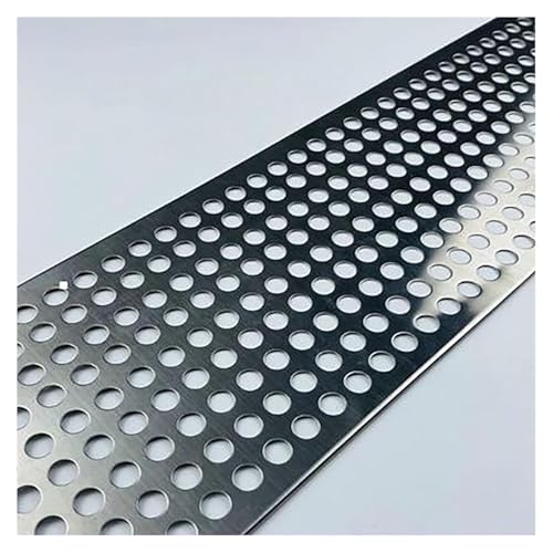 304 Edelstahl-Mesh-Sieb, Metall-Siebplatte, Lochdurchmesser 10 mm, auslaufsichere Fensterpolster aus Metall (30 x 50 cm) von SSDDLZEQ