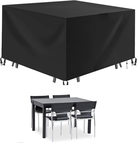 Abdeckung for Rattan-Würfelmöbel im Freien, langlebiges 420D-Oxford-Tuch, PVC-Futter, geeignet for Balkone(250*250*90cm) von SSDDLZEQ