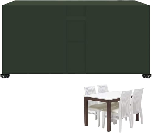 Abdeckungen for Gartenmöbel im Freien Atmungsaktive Wicker-Sofa- und Stuhlabdeckungen mit Verschlüssen(Green,100x100x85cm) von SSDDLZEQ