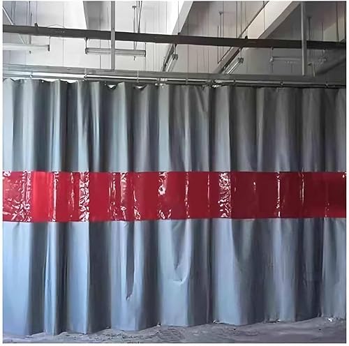 Industrielle Schweißtürvorhänge - mit Sichtfenstern for Werkstätten, Industrie- und Baugelände(3x2 m/9.9x6.6 ft) von SSDDLZEQ