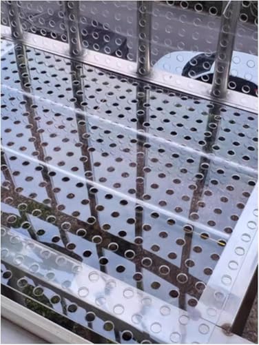 Leichte Kunststoffgitterplatte mit perforierten Acrylplatten, for den Innen- und Außenbereich, transparente Belüftungsplatte(20x110 cm) von SSDDLZEQ