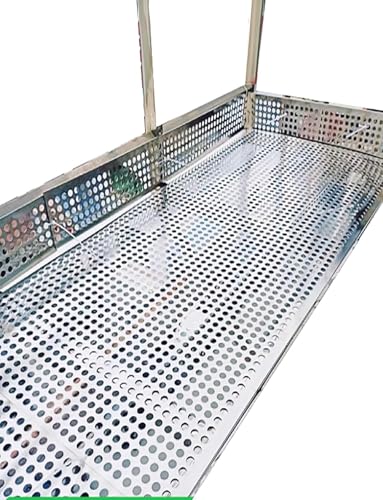Lochblech-Netzplattensieb aus Edelstahl 304, Fallschutz-Lochplatte mit Bindehandschuhen(20x100 cm) von SSDDLZEQ