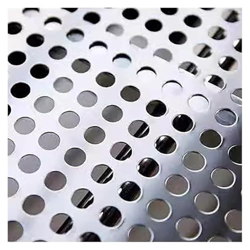 Metal Mesh Sheet Screen 304 Stainless Steel Perforated Sheet for Balcony Railing Patio (15x120cm) von SSDDLZEQ
