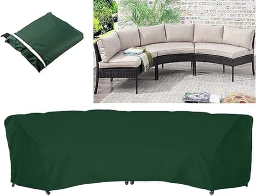 Modularer Sofabezug for den Balkon im Freien, aus strapazierfähigem 210D-Oxford-Gewebe.(Green,228x116x86cm) von SSDDLZEQ