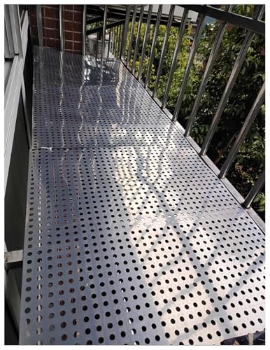 Perforierte Metallplatte Streckmetallgitter Perforierte Edelstahlplatte Edelstahlgittersieb Metallsiebplatte(35x100 cm) von SSDDLZEQ