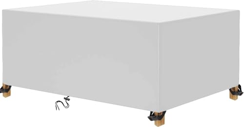 Rechteckige Tischdecke 420D, geeignet for Gartenmöbel-Sets, Rattan-Sofas und Tischschutz. 230 x 180 x 100 cm von SSDDLZEQ