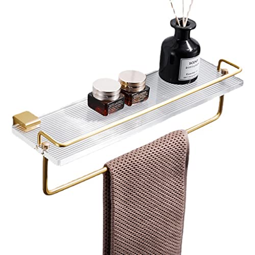 SSDDLZEQ Acryl-Badetuchhalter, WC-Goldraum, Aluminium-Badetuchhalter, Badezimmer, Nicht perforiertes Handtuch for Aufhängen von SSDDLZEQ