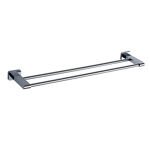 SSDDLZEQ All-Kupfer Doppelbarm Handtuch Rack Badezimmer Badezimmer Wand Hänge perforiert Trocknungstuch Bar 60 cm Doppelschicht Badezimmer Kleiderstange von SSDDLZEQ