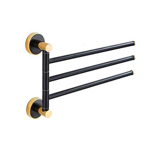 SSDDLZEQ All-Kupfer rotierende Handtuchstange schwarz Gold hängende Handtuch Rack Toilette bewegliche Multi-Rab-Badezimmer-Handtuchstange SSDDLZEQ All-Kupfer rotierende Handtuchstange schwarz Gold hängende Handtuch Rack Toilette bewegliche Multi-Rab-Badezimmer-Handtuchstange von SSDDLZEQ