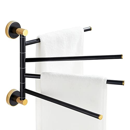 SSDDLZEQ All-Kupfer rotierende Handtuchstange schwarz Gold hängende Handtuch Rack Toilette bewegliche Multi-Rab-Badezimmer-Handtuchstange SSDDLZEQ All-Kupfer rotierende Handtuchstange schwarz Gold hängende Handtuch Rack Toilette bewegliche Multi-Rab-Badezimmer-Handtuchstange von SSDDLZEQ