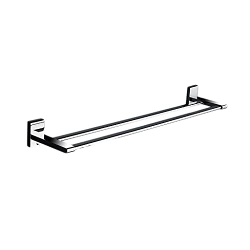 SSDDLZEQ Badetuch Bar Doppelstange Hängende Handtuchhalter Regal Kupfer Badezimmer-Hardware(61.5cm) von SSDDLZEQ