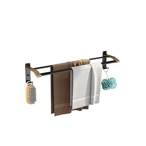 SSDDLZEQ Badezimmer Handtuch Rack Toilettenhandtuch Bar Doppelstange Bad Handtuch Rack Rack Toilette(60cm) von SSDDLZEQ