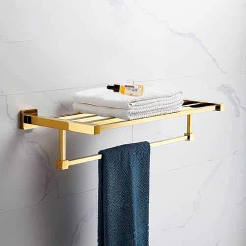 SSDDLZEQ Badezimmer-Hardware-Set Vollmessing Faltbarer Handtuchhalter Geländer Wäscheständer Badezimmer-Zubehör-Set(Bath Towel Rack) von SSDDLZEQ